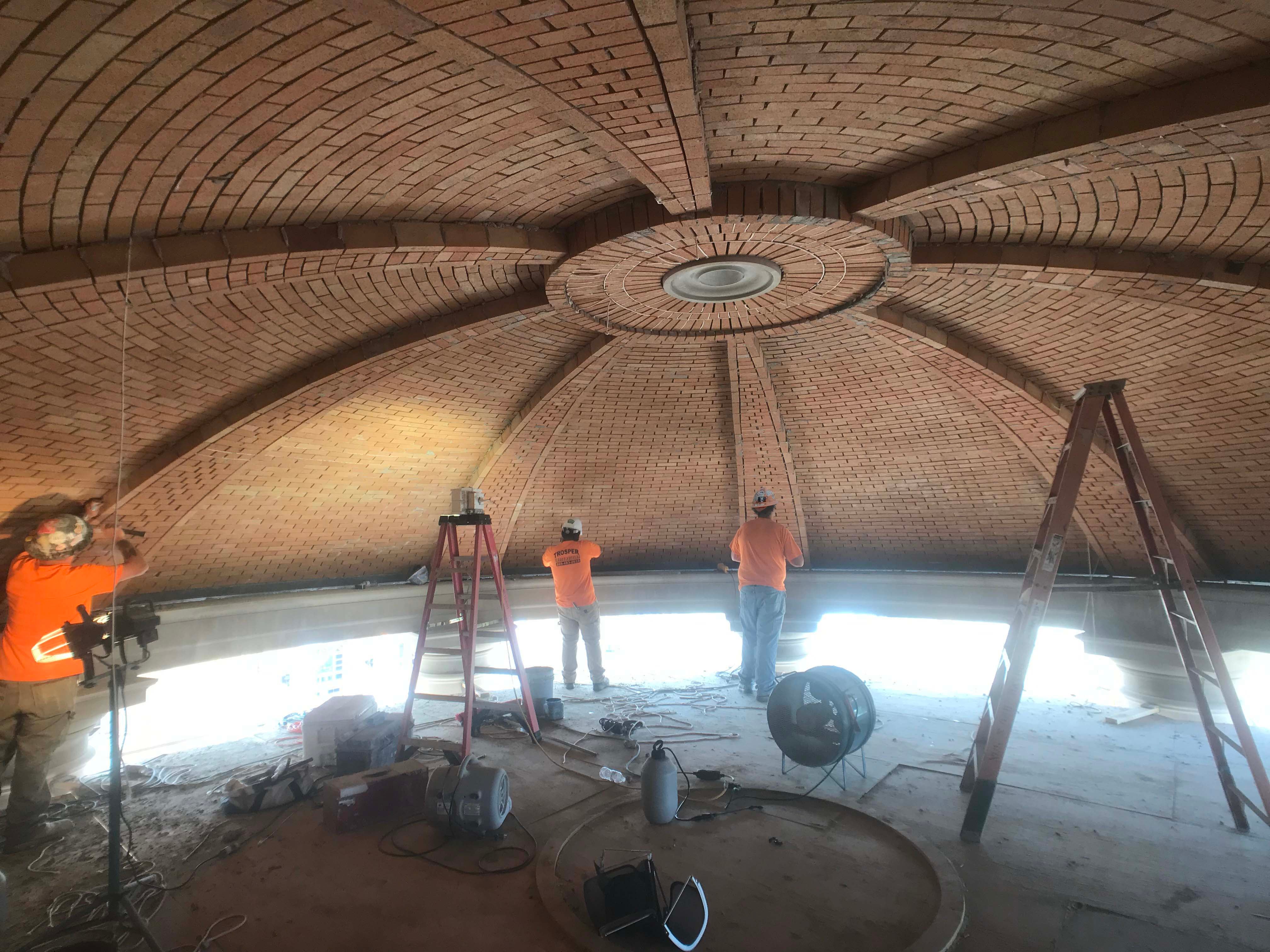 Bricklayers on Christ Chapel