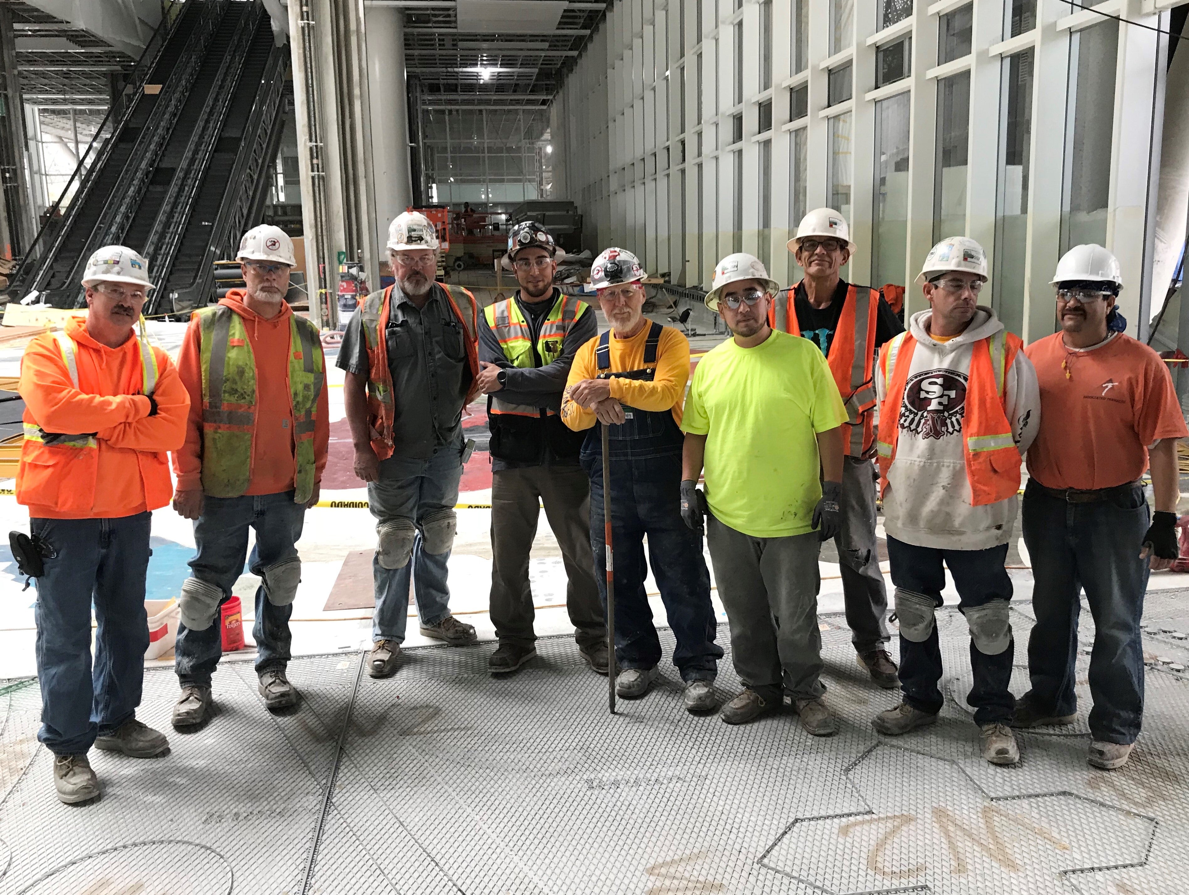 group photo at sales force project
