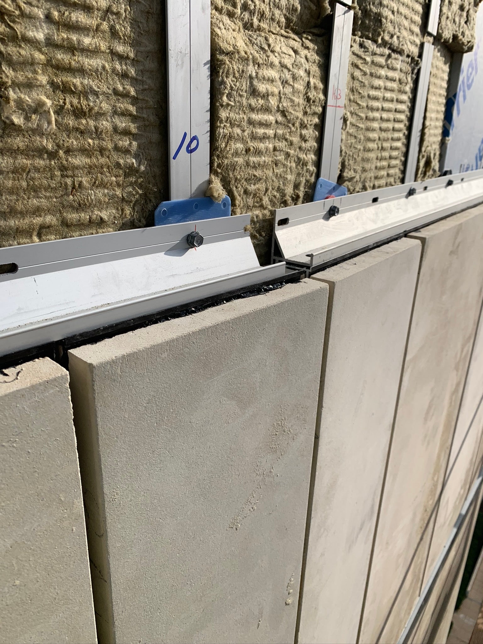 Limestone rain screen panels