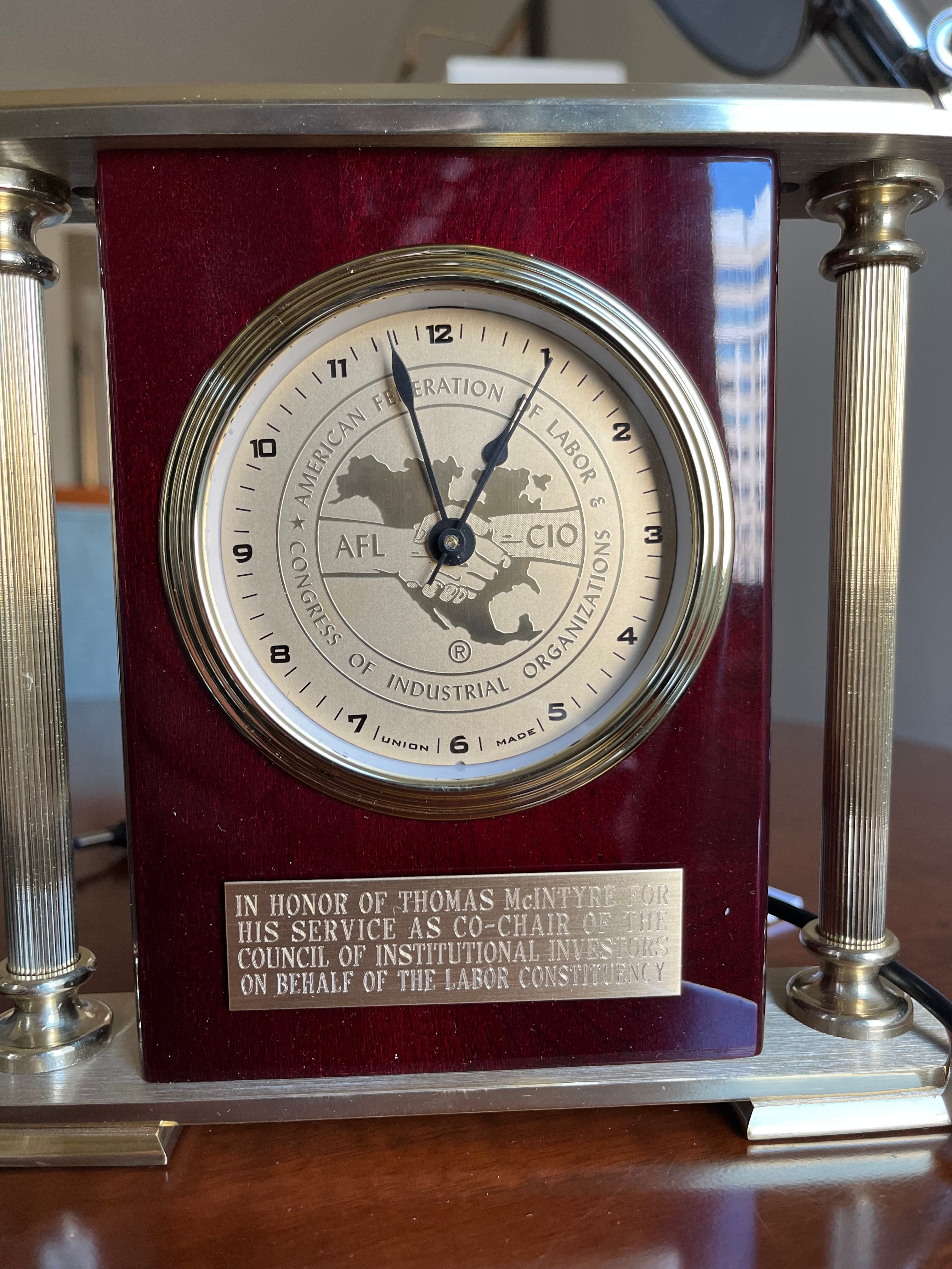 Labor constituency clock