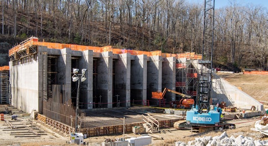 Units 3 and 4 river water intake structure. Photo: Southern Company