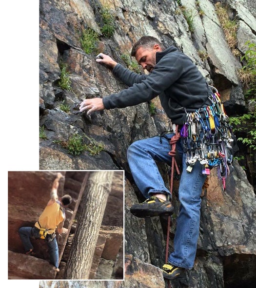 John Tedrick, a PCC journeyperson of Local 1 PA/DE, loves working on scaffolds. In his spare time, his passion turns to rock climbing which he attacks with the same precision.